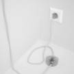 Wiring Pedestal, RC01 White Cotton 3 m. Choose the colour of the switch and plug.