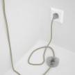 Wiring Pedestal, RC43 Dove Cotton 3 m. Choose the colour of the switch and plug.