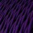 Twisted Electric Cable covered by Rayon solid color fabric TM14 Violet