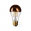 Copper half sphere Drop A60 LED Light Bulb 7W 806Lm E27 2700K Dimmable