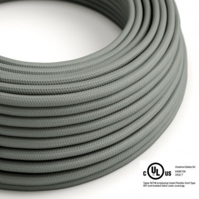 Round Electric Cable 150 ft (45,72 m) coil RM03 Grey Rayon - UL listed