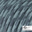 Round Electric Cable 150 ft (45,72 m) coil RP25 Bicoloured Stone Grey and Ocean Cotton - UL listed