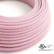 Round Electric Cable 150 ft (45,72 m) coil RZ08 ZigZag Fuchsia Rayon - UL listed