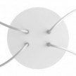 Round Rose-One 4-hole and 4 side holes ceiling rose Kit, 200 mm