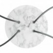 Round Rose-One 4-hole and 4 side holes ceiling rose Kit, 200 mm
