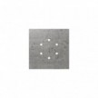 Square Rose-One 6-hole and 4 side holes ceiling rose Kit, 200 mm