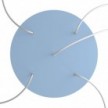 Round XXL Rose-One 5-hole and 4 side holes ceiling rose Kit, 400 mm