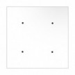 Square XXL Rose-One 4-hole and 4 side holes ceiling rose Kit, 400 mm