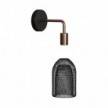 Fermaluce Metal wall light with Ghostbell lampshade and bent extension