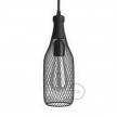 Bottle-shaped naked light bulb cage metal lampshade Magnum