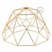 Dome XL naked cage metal Lampshade with E27 lamp holder