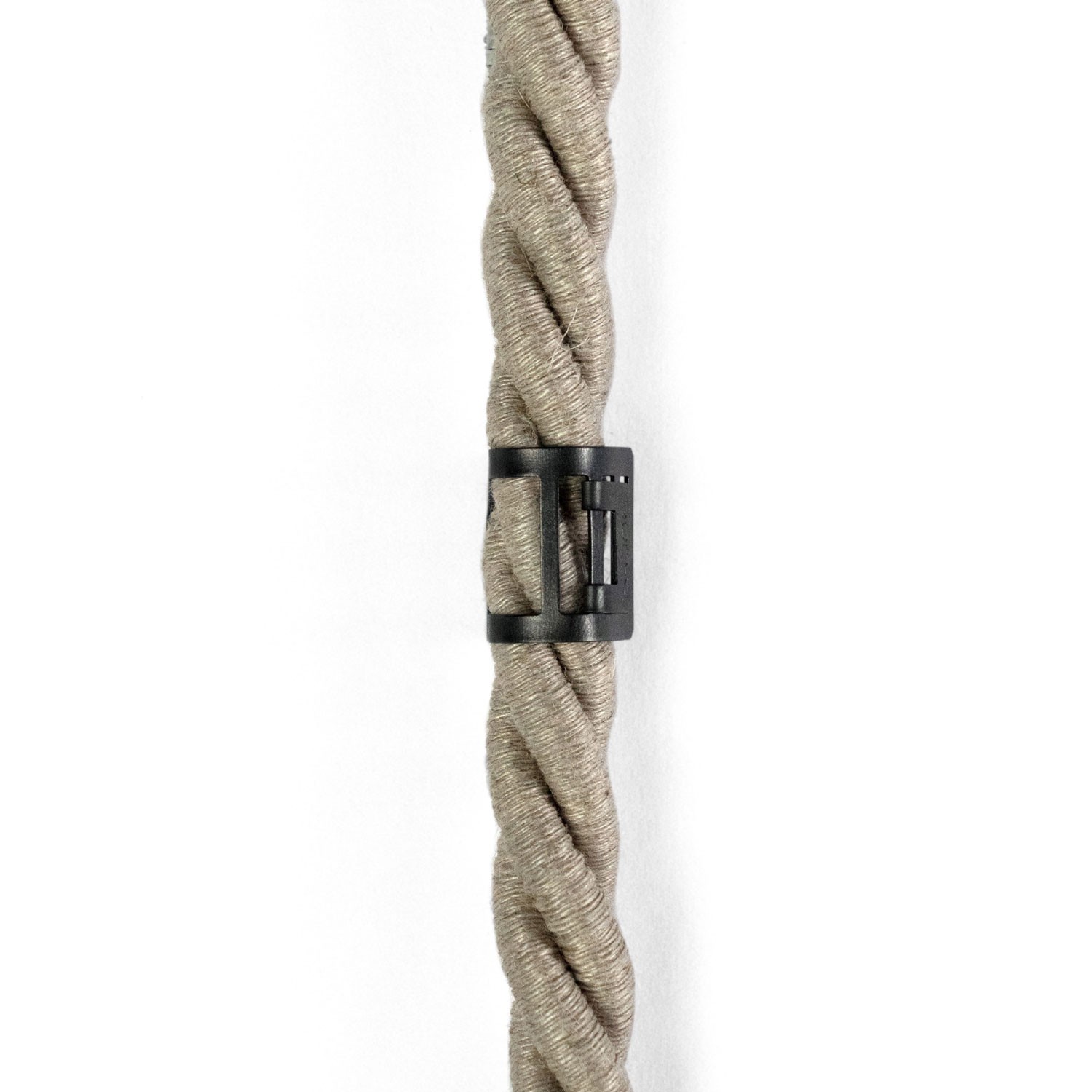 Metal cable tie clip for 16 mm diameter rope cable