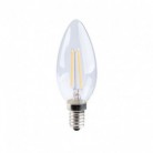 LED Olive Transparent 6W 806Lm E14 2700K bulb