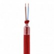 Kit Creative Flex flexible tube covered in Red RM09 fabric with metal terminals