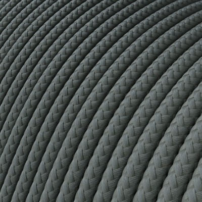 Extra Low Voltage power cable coated in silk effect fabric Grey RM03 - 50 m