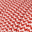 Snake Zig-Zag for lampshade - Plug-in lamp with textile cable Zig-Zag effect and UK plug