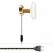 Spostaluce metal Lamp with two-pin plug