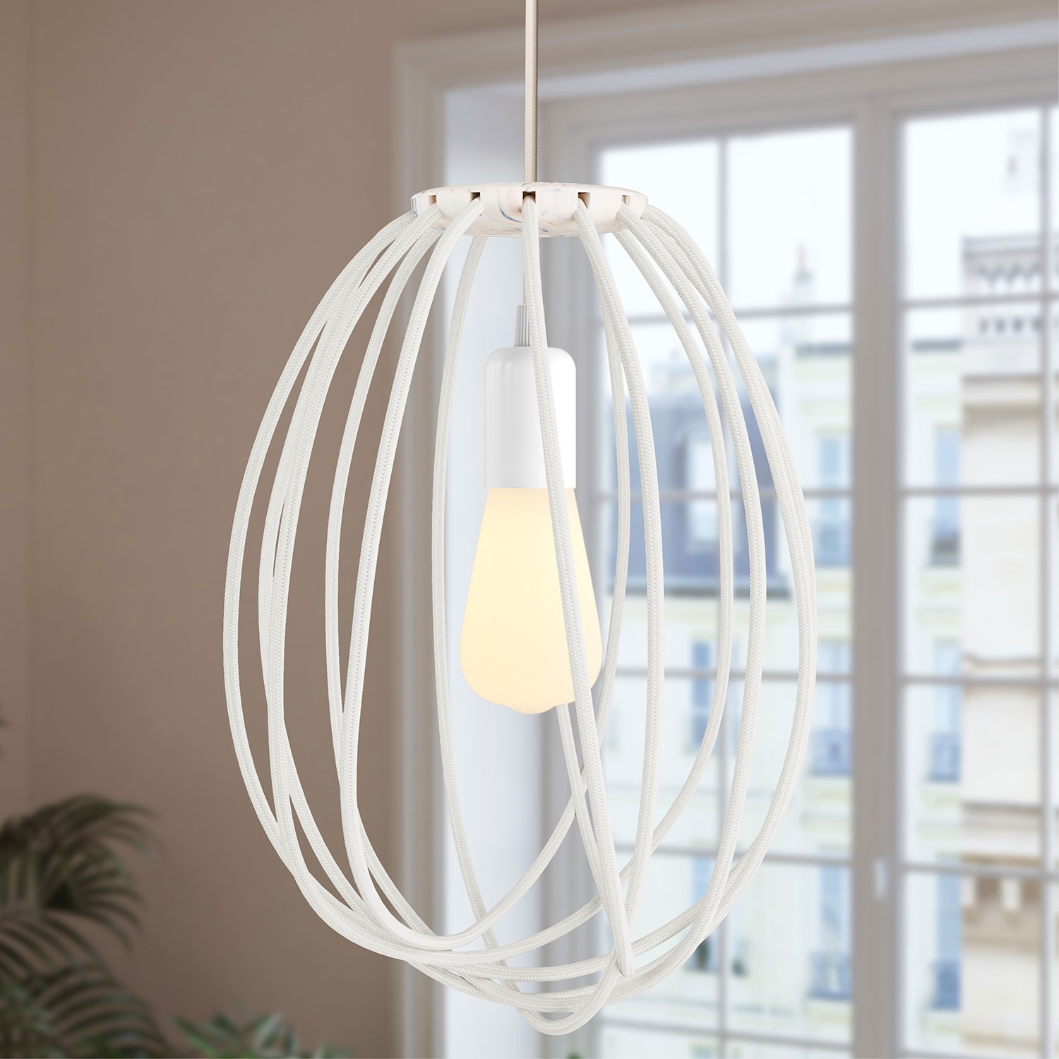 Kit Cablò, support in recycled plastic to create lampshades
