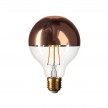 Copper Half Sphere Globe G95 LED Light Bulb 7W 730Lm E27 2700K Dimmable