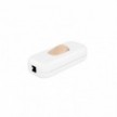 Inline single-pole switch Creative Switch White with earth terminal