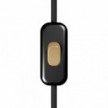 Inline single-pole switch Creative Switch Black with earth terminal