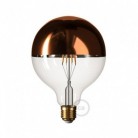 Copper Half Sphere Globe G125 LED Light Bulb 7W 806Lm E27 2700K Dimmable