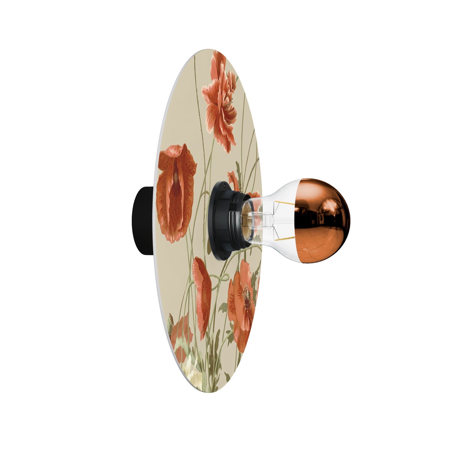 Wall or ceiling lamp with floral design lampshade 'Blossom Haven' - Waterproof IP44