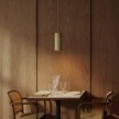 Pendant Lamp with wooden lampshade for Tub-E27 spotlight
