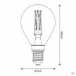 LED Golden Light Bulb Carbon Line Filament Cage Mini Globe G45 3,5W 300Lm E14 2700K Dimmable - C52