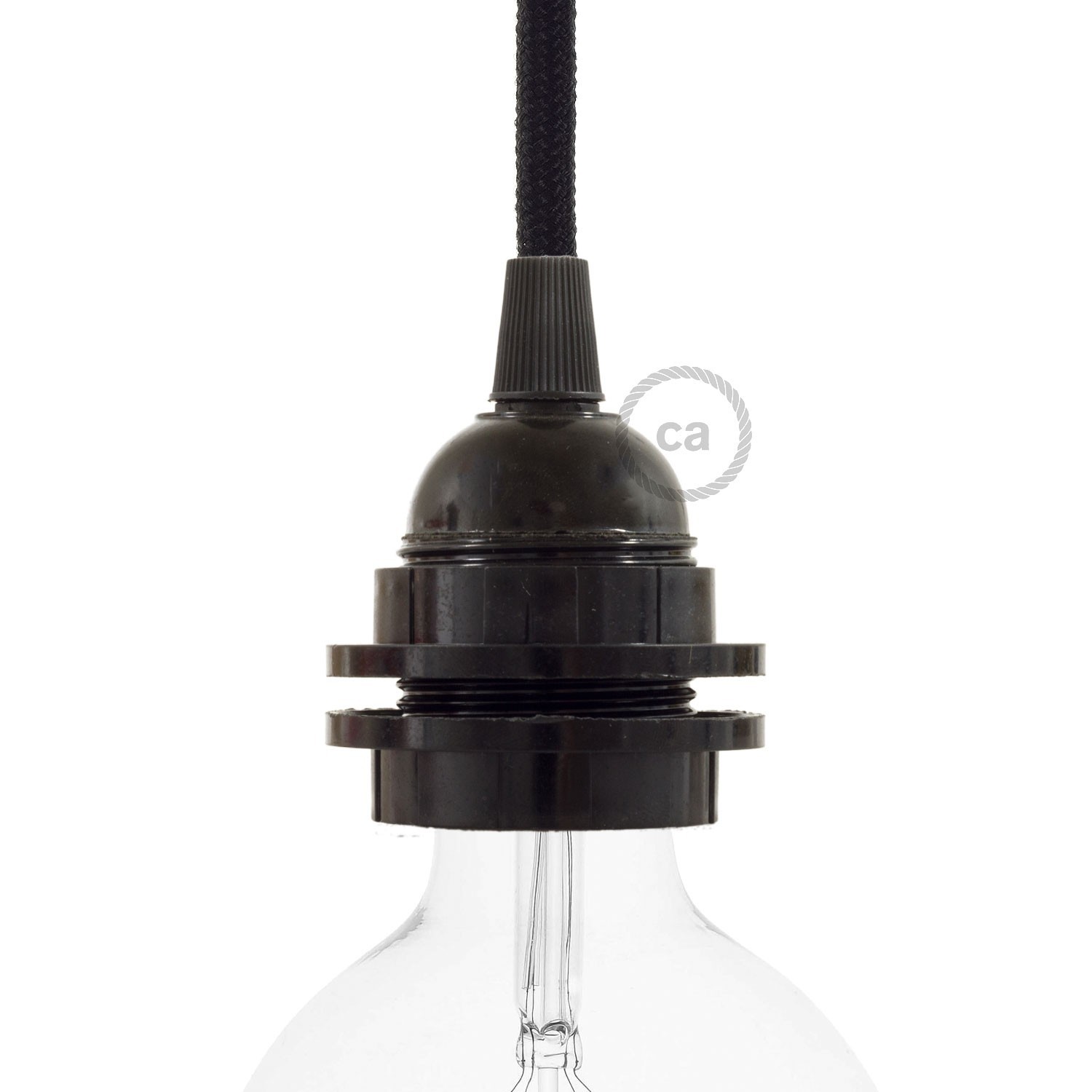 Double ferrule bakelite E27 lamp holder kit for lampshade