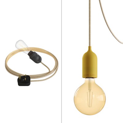 Duo Eiva System outdoor kit: Snake Eiva handlamp and Eiva Pastel pendant lamp