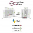Trio Eiva System outdoor kit: Eiva Snake, suspension Eiva Pastel and Fermaluce Elegant Eiva wall light